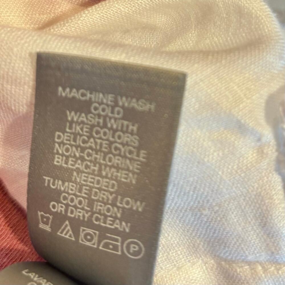 Liz Claiborne White 100% Linen Ladder Lace Tunic Blouse - Size 1XL - Picture 7 of 12